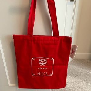 MCM cotton tote.